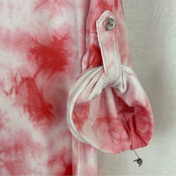 Calvin Klein CK Performance Activewear Pink & White Tie Dye Top Size Extra Large - Picture 11 of 11